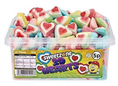 Sweetzone 3D Hearts Tub 960g