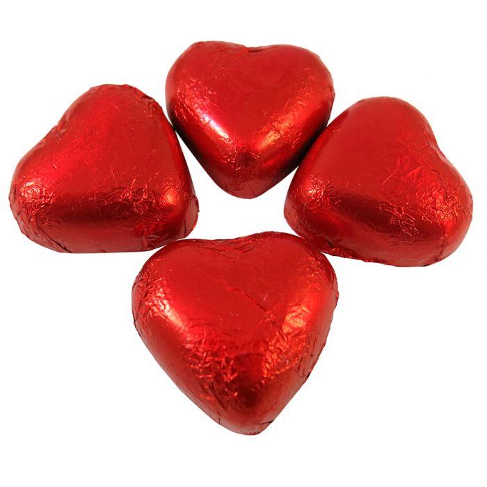 Kingsway Foiled Milk Chocolate Hearts 1kg