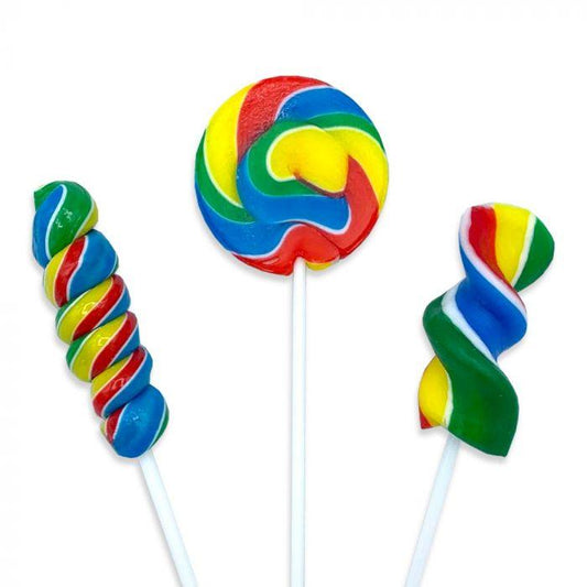 Crazy Candy Factory Mini Rainbow Lollipops 17g