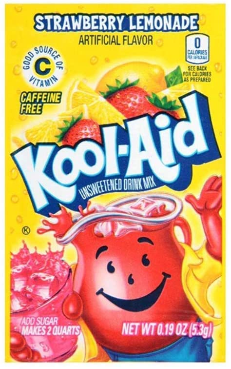 Kool Aid Strawberry Lemonade Drink Mix Sachet