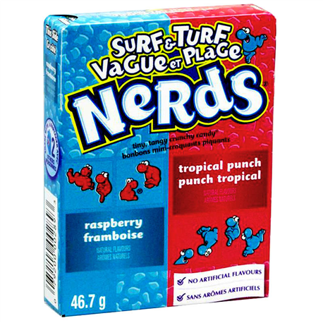 Nerds Surf &amp; Turf Raspberry &amp; Tropical Punch 46.7g