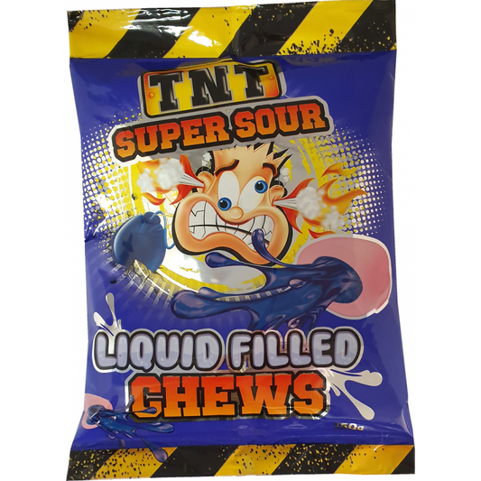 TNT Super Sour Liquid Filled Chews 150g