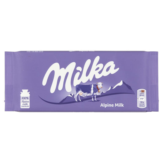 Milka Alpine Milk Chocolate Bar 100g