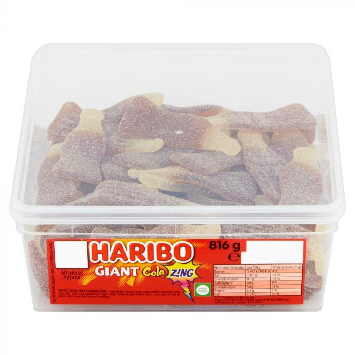 Haribo Giant Cola Zing Tub 816g