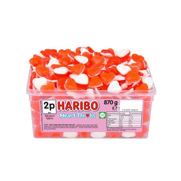 Haribo Heart Throbs Tub 725g