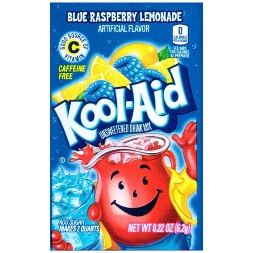 Kool Aid Blue Raspberry Lemonade Unsweetened Drink Mix Sachet