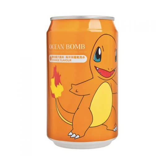 Ocean Bomb Pokémon Charmander Orange Sparkling Water 354ml