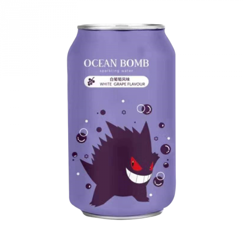 Ocean Bomb Pokémon Gengar White Grape Sparkling Water 354ml