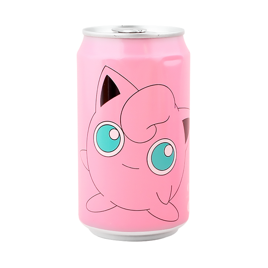 Ocean Bomb Pokemon Jigglypuff Peach Flavour Sparkling Water 355ml