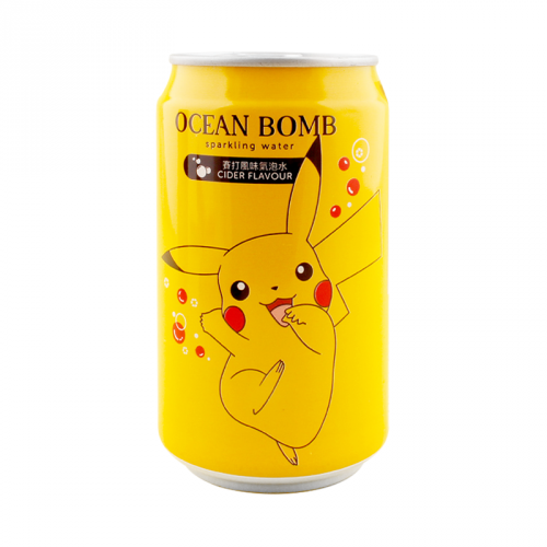 Ocean Bomb Pokémon Pikachu Cider Sparkling Water 354ml