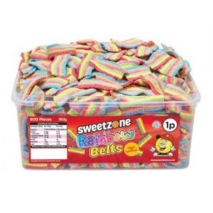 Sweetzone Rainbow Belts Tub 960g
