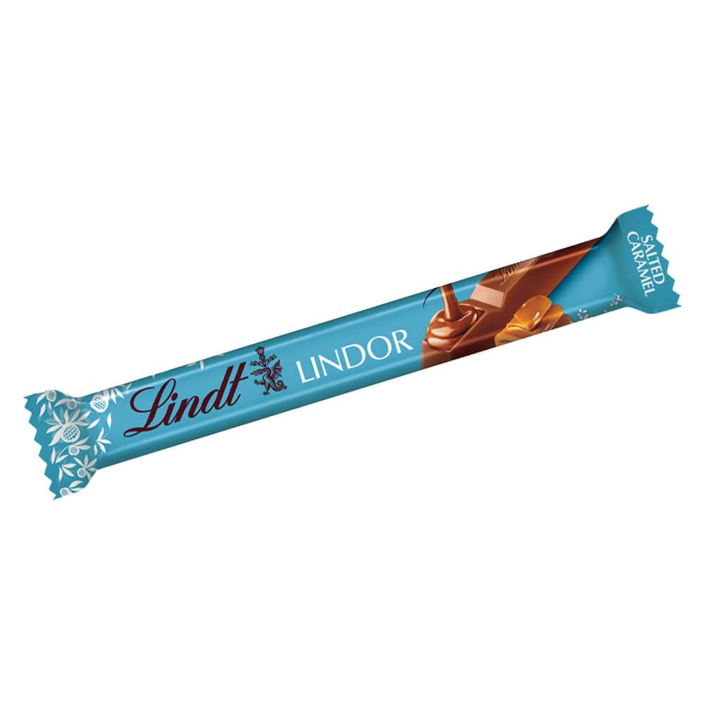 Lindt Lindor Salted Caramel Chocolate Treat Bar 38g Uks Top Harry Potter Sweet Shop