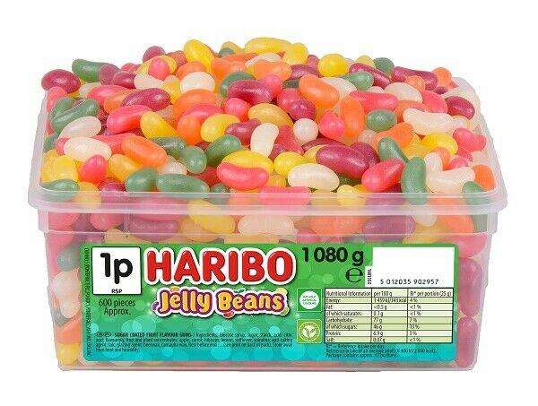 Haribo Jelly Beans Tub 1kg - UK's Top Harry Potter Sweet Shop